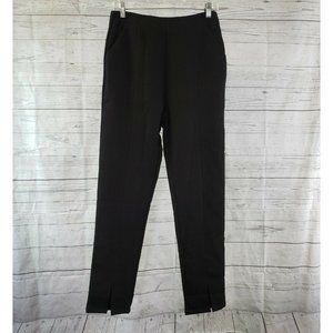 Ivory & Chain Womens Dress Pants Sz 8 Black High Rise